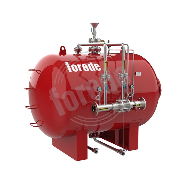 Tanque de vejiga de espuma horizontal para combatir incendios