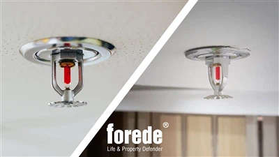 Cabeza de rociador de fuego con placa de escudo